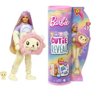 Barbie Cutie Reveal Cozy Cute Tees Lion, Purple Streaked Hair Doll & Accessories